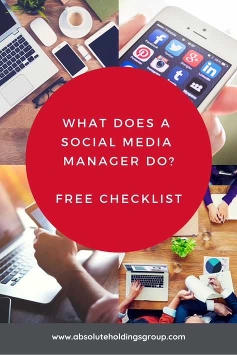 What exactly does a social media manager do on a daily, weekly, monthly basis? Here are our thoughts, and a free checklist!  #socialmedia #marketing #entrepreneur #smm  Screen reader support enabled. Marketing Basics, Daily Checklist, Free Checklist, Social Proof, Online Marketing Strategies, Business Communication, Marketing Resources, Business Resources, Business Advice