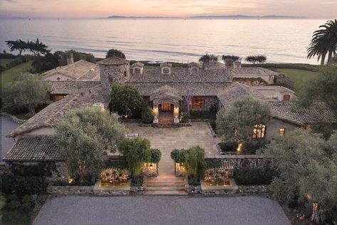 Tmax Yamaha, Tuscan Farmhouse, Central Coast California, Guest Cottage, Lily Pond, Above The Clouds, California Coast, Dream House Exterior, Luxury Real Estate