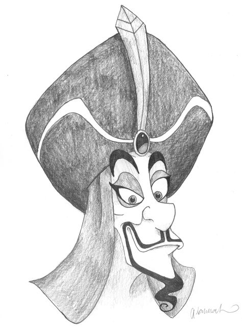 Jafar Disney Villains Drawings Sketches, White Sharpie, Disney Character Drawings, Disney Drawings Sketches, Disney Aladdin, Tattoos Gallery, Disney Villains, Disney Drawings, Character Drawing