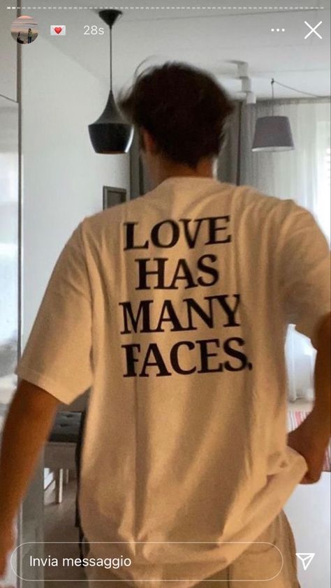 Love Has Many Faces, Tumblr T Shirt, Aesthetic Shirt, Aesthetic Shirts, Young T, Many Faces, Oversized Tshirt, Long Sleeve Sweatshirts, Cool Shirts