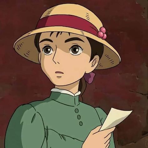 Sophie Howl's Moving Castle, قلعة هاول المتحركة, Sophie Hatter, 하울의 움직이는 성, Studio Ghibli Characters, Ghibli Artwork, Howl's Moving Castle, Studio Ghibli Movies, Studio Ghibli Art