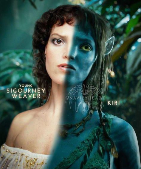 Young Sigourney Weaver x Kiri 💙 Sometimes I really don’t know what to write as a caption. Expect for “I did this edit” 😂 So, well… just… | Instagram Sigourney Weaver Avatar, Avatar Kiri, Kiri Avatar, Sigourney Weaver, What To Write, Just Imagine, Don T Know, Dreaming Of You, Avatar