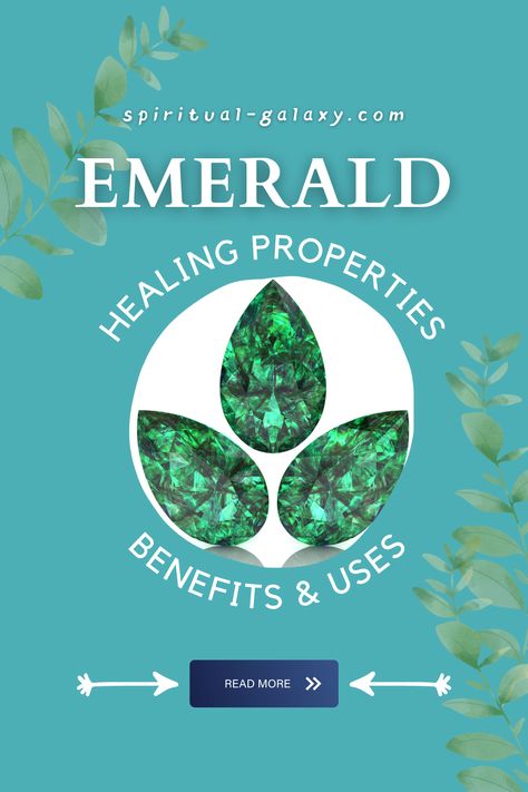 Emerald Meaning, Emerald Stone Benefits, Crystal Work, Jewelry Knowledge, Crystal Properties, Heart Stone, White Witch, Crystal Healing Stones, Crystal Magic