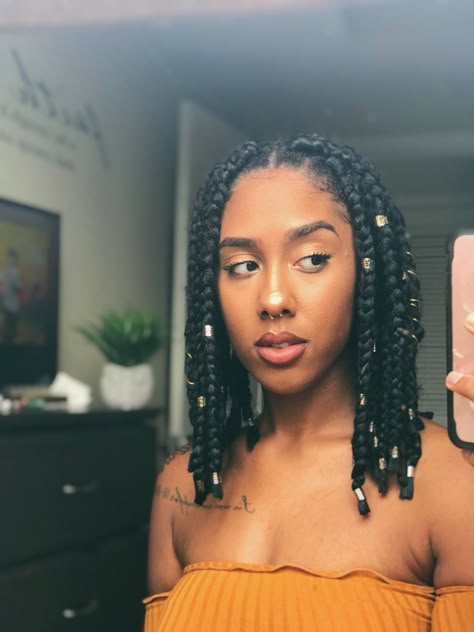 Short Box Braids Small Box Braids Hairstyles, Medium Braids, Free Hairstyle, Braids Short, Twist Box Braids, Short Box Braids Hairstyles, Blonde Box Braids, Short Box Braids, Jumbo Box Braids