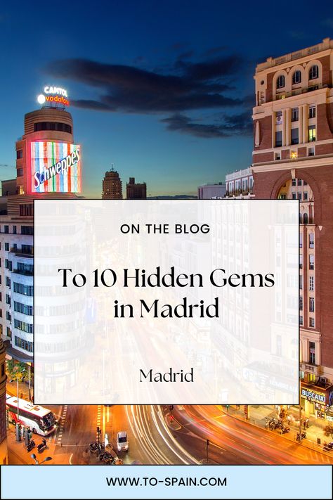 Madrid is a city brimming with world-renowned attractions, from the Prado Museum to the Royal Palace. However, beyond the well-trodden tourist paths lie hidden gems that offer a unique glimpse into the city’s rich culture and history. Here are ten hidden gems in Madrid that you must explore. Travel To Spain, Prado Museum, Enjoy Your Trip, The Royal Palace, Royal Palace, Madrid Spain, Spain Travel, Top Ten, Hidden Gems