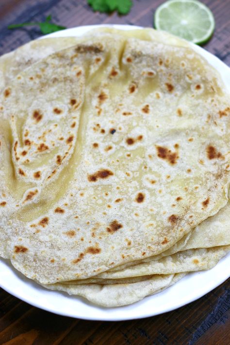 This recipe creates the best Homemade Flour tortillas that are soft and flavorful. Made with a healthy oil, use these Tortillas as bread, alongside any classic Mexican dish or as a snack. They are just so delicious! #FlourTortillaRecipe #FlourTortillas #HomemadeFlourTortillas #SoftFlourTortillas https://www.thefedupfoodie.com Home Made Tortilla, Bread Machine Tortillas, Olive Oil Tortillas, Soft Flour Tortilla Recipe, Flower Tortilla Recipe, Flavored Flour Tortilla Recipe, Large Flour Tortilla Recipe, Flour Tortilla Recipe With Butter, Homemade Tortillas No Oil