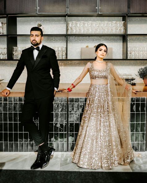 Indian Groom Reception Outfit For Men, Celebrity Engagement Outfits, Reception Bride And Groom Outfit, Engagement Dress For Bride And Groom, Sangeet Couple Outfits, Wedding Reception Dress For Bride Indian, Engement Dress Indian Couple, Reception Dress Bride Indian Lehenga, Reception Couple Dress Indian