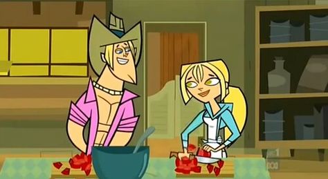 Geoff and Bridgette Geoff And Bridgette, Total Drama World Tour, Total Drama Action, Fictional Couples, Warner Bros Cartoons, The Big Sleep, Animated Cartoon Characters, Drama Tv, Drama Total