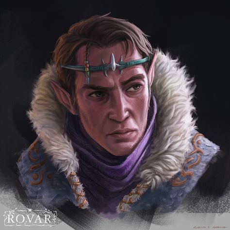 ArtStation - “Hrall” - Rovar, Gaston S. Garcia Old Elf, Male Elf, Warhammer Fantasy Roleplay, Elf King, Elf Man, Illustration Fantasy, T Shirt 3d, Elf Art, High Elf