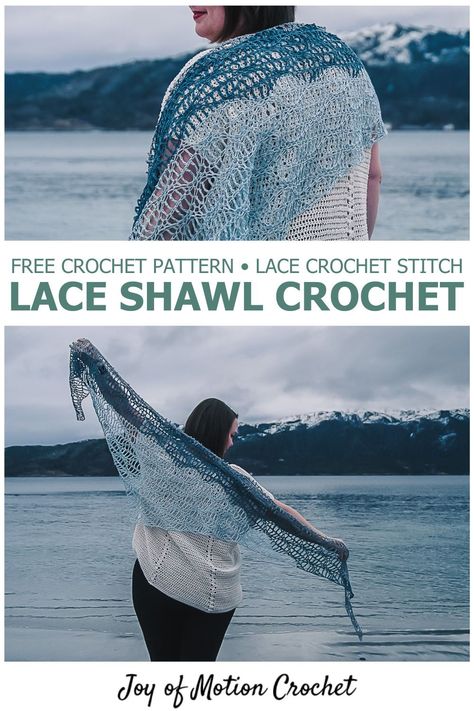 Free crochet pattern available for a beautiful lace rectangle shawl. Discover the free crochet pattern for the Procella shawl. This pattern is perfect for a beautiful spring shawl or a summer crochet project. Ideal crochet scarf pattern designed for women. Shawls Crochet, Shawl Pattern Crochet, Crochet Crocodile, Spring Shawl, Crochet Shawl Pattern, Crochet Wearables, شال كروشيه, Pretty Crochet, Summer Shawl