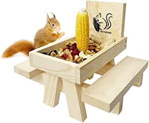 Squirrel Picnic Table Feeder, Squirrel Picnic Table, Tree Rat, Squirrel Food, Squirrel Feeders, Squirrel Gift, Squirrel Feeder, Squirrel Funny, Picnic Bench