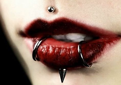 Cool piercing Ideas For Girls (39) Piercings Corps, Piercings Bonitos, Snake Bite Piercing, Piercing Labret, Snakebites, Medusa Piercing, Face Piercings, Cool Piercings, Labret Piercing