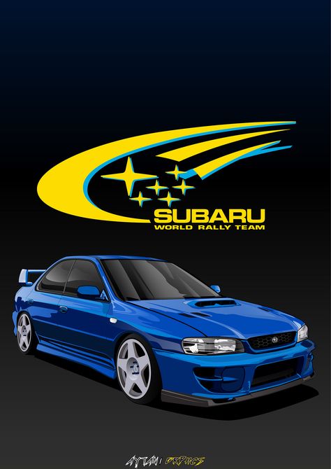 Subaru impreza illustration draw on Behance Subaru Impreza Drawing, Subaru Drawing, Subaru Art, Subaru 22b, Honda Nsx R, Subaru Logo, Subaru Wrc, Subaru Impreza Wrc, Jdm Subaru