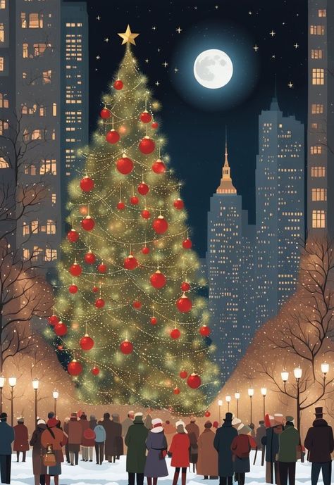 Colourful Pictures, Outside Aesthetic, Aesthetic Exterior, Aesthetics Wallpaper, Nyc Christmas, Xmas Wallpaper, Christmas Scenery, Christmas Aesthetic Wallpaper, Christmas Artwork