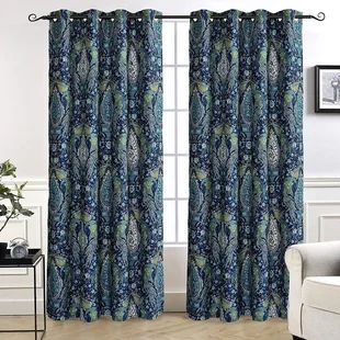 Wayfair.ca - Online Home Store for Furniture, Decor, Outdoors & More | Wayfair.ca Peacock Curtains, Thermal Window Treatments, Christopher Peacock, Peacock Pattern, Living Room Windows, Window Drapes, Blackout Windows, Colorful Curtains, Grommet Curtains