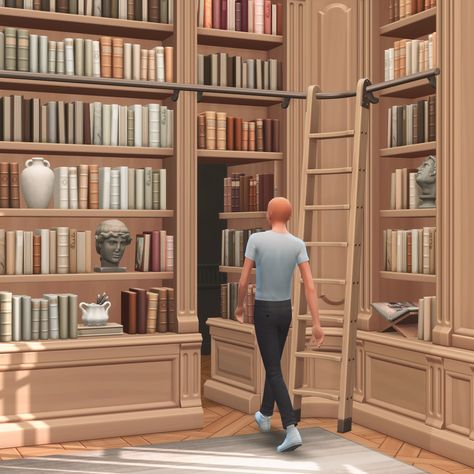 Book Nook Kit, Muebles Sims 4 Cc, Sims 4 Mm Cc, Sims 4 House Design, Casas The Sims 4, Sims Building, Sims 4 Mm, Sims4 Clothes, Sims 4 Cc Packs