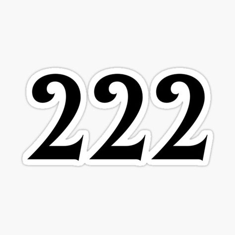 "222 - Alignment Angel Number" Sticker for Sale by avaandcalcreate | Redbubble 222 Angel Number Sticker, 222 Print, 222 Design, 222 Aesthetic, Angel Number Sticker, 222 Alignment, Angel Number 222, Prosperity And Abundance, Number Stickers