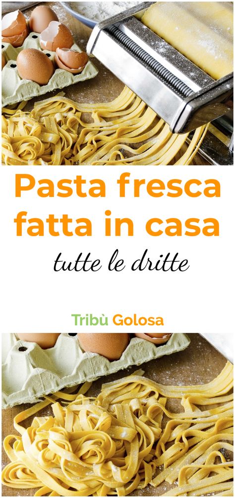 Avete mangiato un piatto di #tagliatelle al #ragù preparate con la #pasta fatta in casa, e l'idea di farle con le vostre mani vi tenta, ma temete sia troppo difficile? In effetti, se non avete molta esperienza con la pasta fresca potreste trovarne difficile la stesura: rischierete che la #sfoglia si spezzi. Vi daremo dei consigli preziosi per non sbagliare la vostra #sfogliaalluovo, e preparare una #lasagna a regola d'arte.  #tribugolosa #gourmettribe #golosiditalia #cucina Pasta Fresca Fatta In Casa, Pasta Fresca Recipe, Pasta Tagliatelle, Tagliatelle Bolognese, Pasta Lasagna, Risotto Alla Milanese, Pasta Shop, Tagliatelle Pasta, Pasta Art