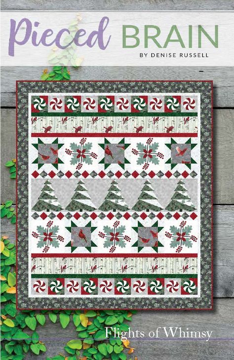 Row Quilts Ideas, Christmas Tree Quilt Block, Holiday Quilt Patterns, Whimsy Christmas, Row By Row Quilts, Tree Quilt Block, Sewn Christmas Ornaments, Row Quilts, Christmas Quilting Projects