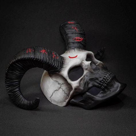 Another custom painting of the mask #horns #cosplay #cosplayukraine #mask #handmade #skull #anotherfacecraft Horns Cosplay, Custom Masks, Skull Mask, Viking Style, Custom Painting, April 29, The Mask, Custom Paint, Hogwarts