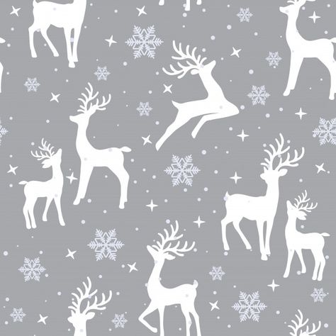 Christmas Prints And Patterns, Grey Widgets, Reindeer Background, Gym Christmas, Christmas Widgets, Wrapping Paper Pattern, Xmas Pattern, Winter Greetings, Wallpaper Natal