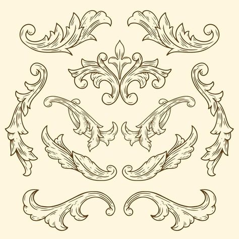 Victorian Aesthetic Drawing, Victorian Swirls Design, Victorian Ornamental Design, Fancy Picture Frame Drawing, Fancy Borders Frame, Victorian Doodles, Victorian Art Drawings, Victorian Frame Drawing, Fancy Mirror Design