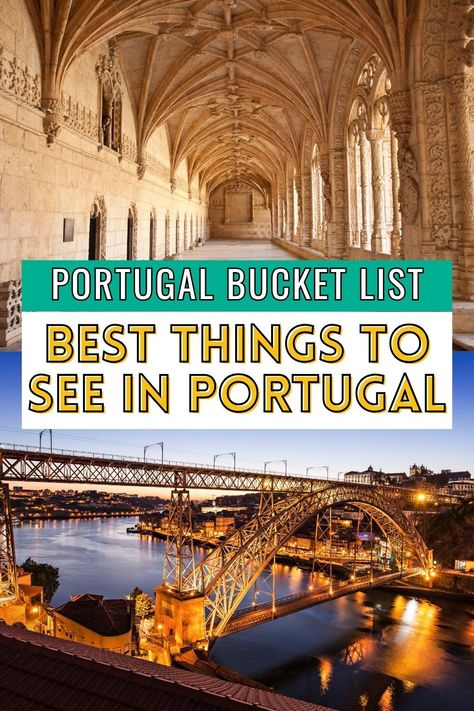 Portugal things to see, Portugal things to do, must do things in Portugal | best things to see in Portugal | things to do in Portugal | Portugal bucket list challenge | travel bucket list Portugal | places to visit in Portugal bucket lists | Portugal itinerary | Portugal places to go | Portugal places to see | Portugal travel guide | visit Portugal | Portugal Aesthetic | best things in Portugal | sights in Portugal | must see Portugal | Portugal landmarks checklist | historical sites in Portugal Portugal Things To Do, Must See Portugal, Portugal Places To Visit, Bucket List Challenge, Portugal Bucket List, Things To Do In Portugal, Places To Visit In Portugal, Portugal Nature, Best Beaches In Portugal