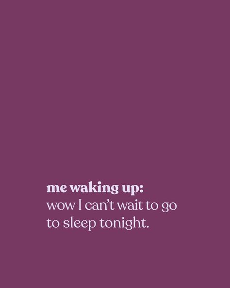 The irony of life: waking up and already daydreaming about going back to sleep tonight. Who's with us? 💜🌙 #bedroom #relax #stress #comfy #bedtime #rest #sleeping #bettersleep #goodnight Quotes About Sleep, Irony Of Life, Sleeping Quotes, Sleep Memes, I Just Want To Sleep, Eng Quotes, Bed Quotes, One More Sleep, Can Not Sleep