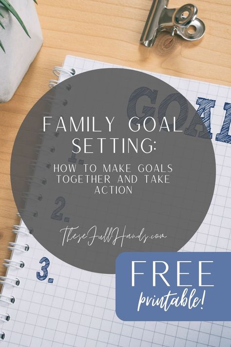 Family goal setting is a great way to work together to create the family atmosphere and culture that truly reflects the people in it. Kids learn valuable skills with setting goals and creating a plan to reach them. Use this FREE PRINTABLE and this approach to build your unique family atmosphere and culture. Family Goal Planning, Family Goal Setting, Fam Goals, Preschool Family, 10 Year Plan, Christian Homemaking, Savings Jar, Strong Family, Feeling Frustrated