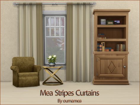 Maxis Match Cc, Striped Curtains, The Sims 4 Download, Sims 4 Build, Maxis Match, Sims 4 Mods, The Sims 4, Sims Cc, Window Coverings