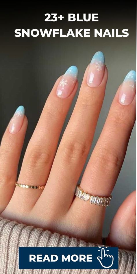 Icy Blue Glitter Nails, Powder Blue Nails Acrylic, Light Blue Nails With Snowflakes, Winter Nail Art Snowflakes, Icy Blue Nails Winter, Ice Blue Nails Winter, Blue Snowflake Nails, Frosty Nails, Winter Blue Nails