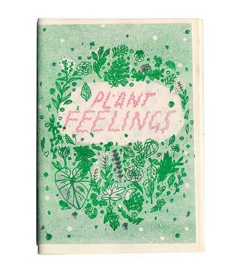 Plant Feelings Zine by Sarah McNeil, via Flickr Art Genres, Art Zine, Zine Design, Books Art, Up Book, Artist Books, Book Making, Art Journals, Design Layout