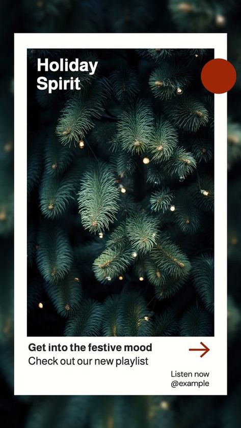 Christmas holiday Instagram story template, editable text | free image by rawpixel.com / Chamaiporn Siriboon Christmas Instagram Story, Closed For Christmas, Frame Christmas, Christmas Frame, Christmas Tree Branches, Christmas Ad, Christmas Post, Christmas Inspo, Christmas Photoshoot