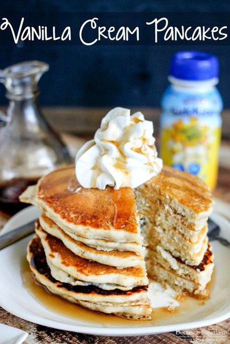 Vanilla Cream Pancakes are the perfect morning treat! #PediaSure #Sidekicks #ForPickyEaters ad /walmart/ /pediasure/ Easy Weekly Meal Plan, Get Out Of A Rut, Easy Meal Plan, Easy Weekly Meals, Cream Pancakes, Pancake Calories, Plan Your Week, Dinner Today, Easy Meal Plans