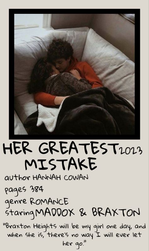 Her Greatest Mistake Aesthetic, Her Greatest Mistake Book, Her Greatest Mistake, Let Her Go, Romantic Books, Girl Reading, Great Love, Book Aesthetic, Book Worms