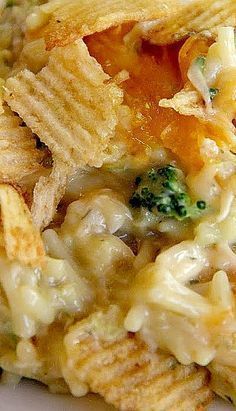 Potato Chip Casserole, Filet Mignon Chorizo, Chicken Potato, Potato Chip, Chicken Potatoes, Think Food, Easy Casserole Recipes, Chicken Recipes Casserole, Poultry Recipes