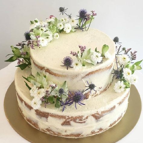 Bare Cake, Fresh Flower Decorations, Ugly Cakes, Australian Brides, Bride Sign, Cake Show, Korean Cake, Vegan Cakes, Summer Garden Party