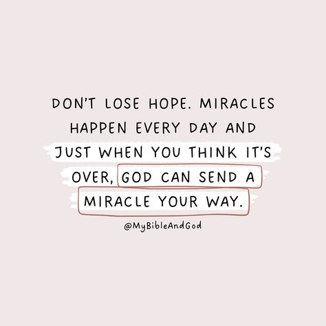 Miracles often occur when hope seems lost and all other options are exhausted. God’s timing may not always align with our expectations, but His intervention is never too late. — Proverbs 13:12: “Hope deferred makes the heart sick, but a longing fulfilled is a tree of life.” — Mark 10:27: “Jesus looked at them and said, ‘With man it is impossible, but not with God; for with God all things are possible.’” Your miracle is on the way! Hope Deferred, God Of Miracles, Artsy Quotes, Mark 10 27, Scripture Verse Art, Proverbs 13, Dont Lose Hope, Light Of Christ, Christian Quotes Prayer