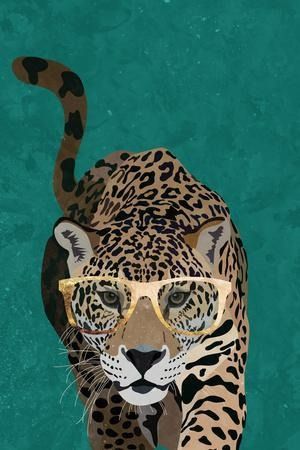 Animal Wall Art: Prints, Paintings & Posters | Art.com Leopard Art Print, Panther Art, Highland Cow Canvas, Leopard Art, Big Room, Animal Instinct, Surreal Collage, Cow Canvas, Grafic Design