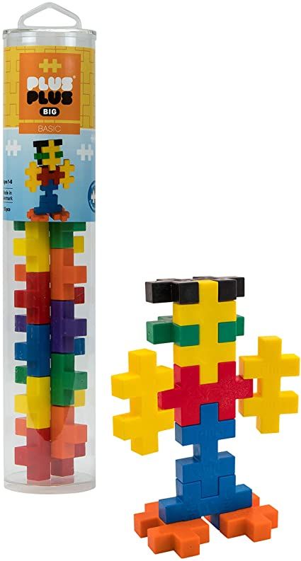 Amazon.com: PLUS PLUS Big - Open Play Tube - 15 Piece Basic Color Mix - Construction Building STEM / STEAM Toy, Interlocking Large Puzzle Blocks for Toddlers and Preschool: Toys & Games Preschool Board Games, Steam Toys, Blocks For Toddlers, Quiet Toys, Construction For Kids, Kids Blocks, Stem Steam, Stocking Stuffers For Kids, Picture Puzzles