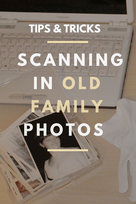 Tips, tricks, and workflow for scanning and digitizing old family photos. Photo Organization Storage, Old School Pictures, Digital Photo Organization, Preserving Photos, Photography Organizations, Family History Projects, Scanning Photos, Picture Organization, Family Tree Genealogy