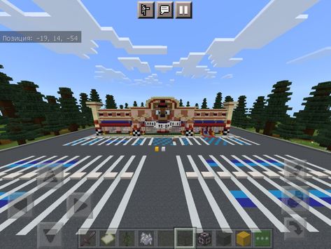 version 1.17.10 Bedrock Edition Minecraft Fnaf Pizzaria, Fnaf In Minecraft, Freddy Fazbears Pizzeria Building, Minecraft Fnaf Pizzaria Build, Minecraft Fnaf Building, Fnaf Building, Fnaf Minecraft Builds, Fnaf Restaurant, Minecraft Restaurant