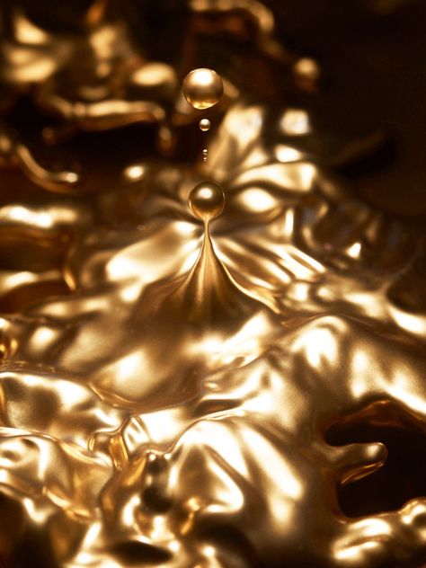 Gold Aesthetic, Gold Wallpaper, Liquid Gold, Yellow Aesthetic, Color Textures, Belle Photo, Mood Board, Close Up, Dior