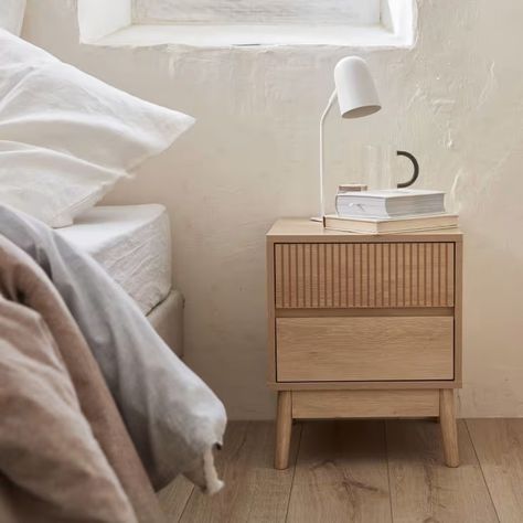 Bedside Table Inspiration, Bedside Table Dimensions, Nordic Interior Design, Style Nightstand, Wooden Bedside Table, Childrens Table, Wood Bedside Table, Garden Table And Chairs, Bookcase Sideboard