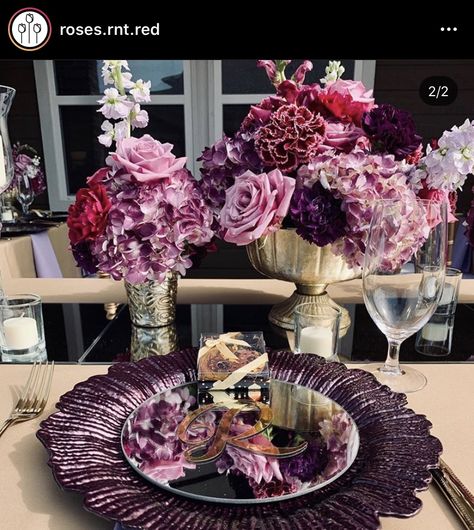 Amethyst Table Setting, Purple Table Settings, Autumn Tea Party, Fall Tea, Rustic Table Setting, Purple Table, Table Dressing, Autumn Tea, Bridal Luncheon