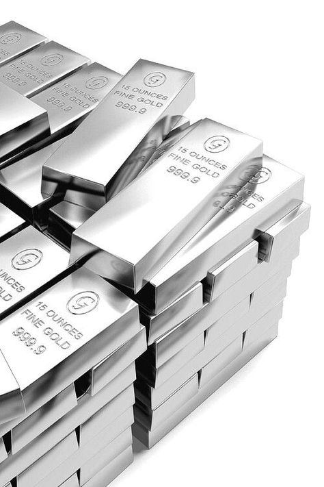 WHITE GOLD . Silver Bars Bullion, Lingot D'or, Logam Mulia, Gold Bullion Bars, Silver Ingot, Gold Investments, Gold Bars, Gold Money, Bullion Coins