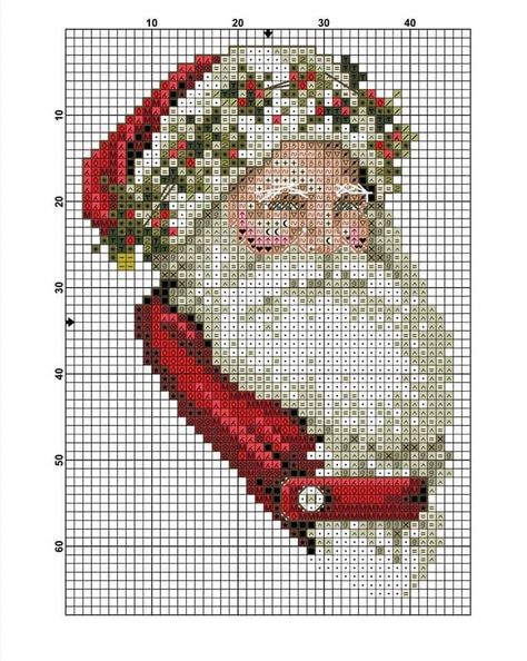 Santa Cross Stitch Patterns, Cross Stitch Ornaments, Christmas Cross Stitch Patterns Free, Stitch Ornaments, Holiday Cross Stitch Patterns, Cactus Cross Stitch, Santa Cross Stitch, Cross Stitch Alphabet Patterns, Dmc Cross Stitch