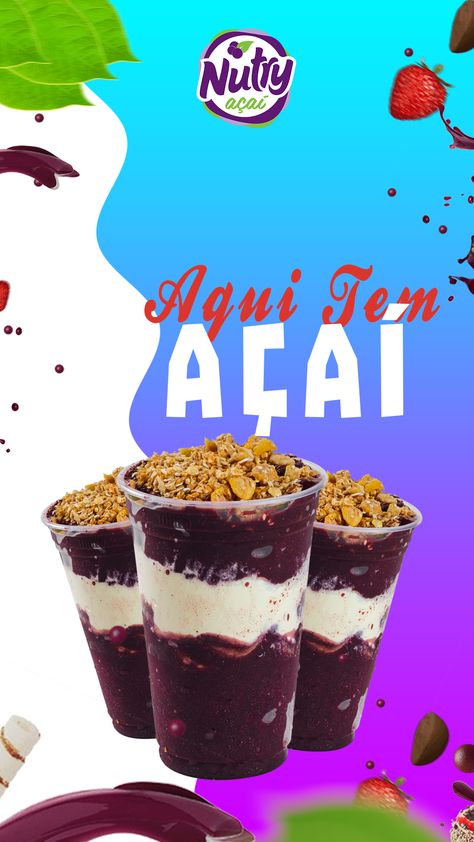 AÇAÍ e CUPUAÇU Flyer Açaí, Shakes Drinks, Milk Shakes, Mini Cheesecake, Hot Dogs, Cheesecake