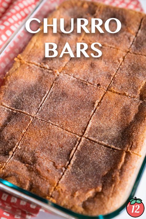 Churro Bars | 12 Tomatoes Taco Night Dessert, Churro Bars, Casserole Cozy, Mexican Wedding Cake Cookies, Yummy Bars, Bar Treats, Mexican Desserts, Chocolate Dipping Sauce, Mexican Treats