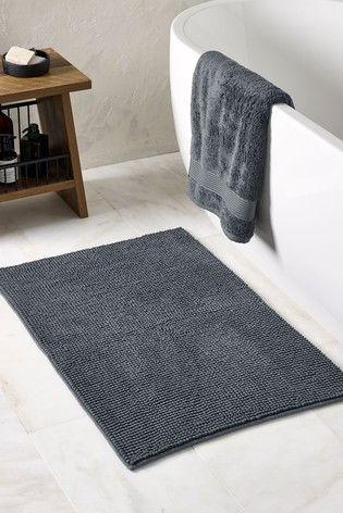 Bobble Bath Mat Stone Bathroom Mat, Grey And Black Bathroom Rugs, Bath Stone Mat, Grey Bath Mat, Luxury Bath Mats, Navy Blue Bathroom Bath Mats & Rugs, Bathroom Themes, Shower Mat, Bathroom Style